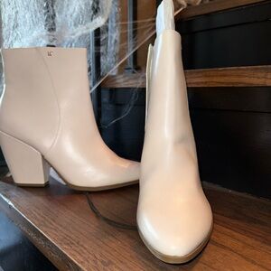 White beautiful boots